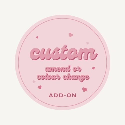 Custom Amend or Color Change - PeppaTree Designs