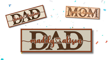Custom Made Dad Father Grandpa Gift Wood Sign