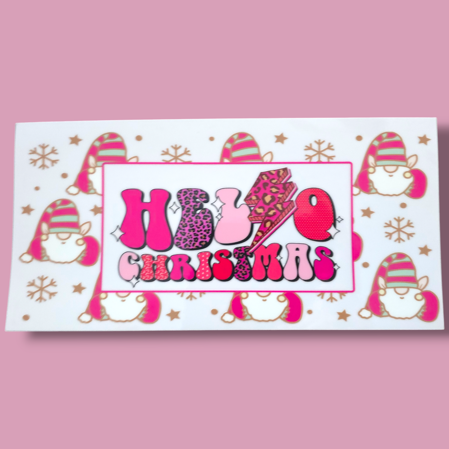 Christmas UV DTF Wraps - Various Designs | Suitable for 16oz Glass Mug - PeppaTree Designs