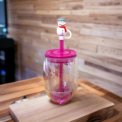 Christmas Reusable Cup Straw Toppers - PeppaTree Design Store
