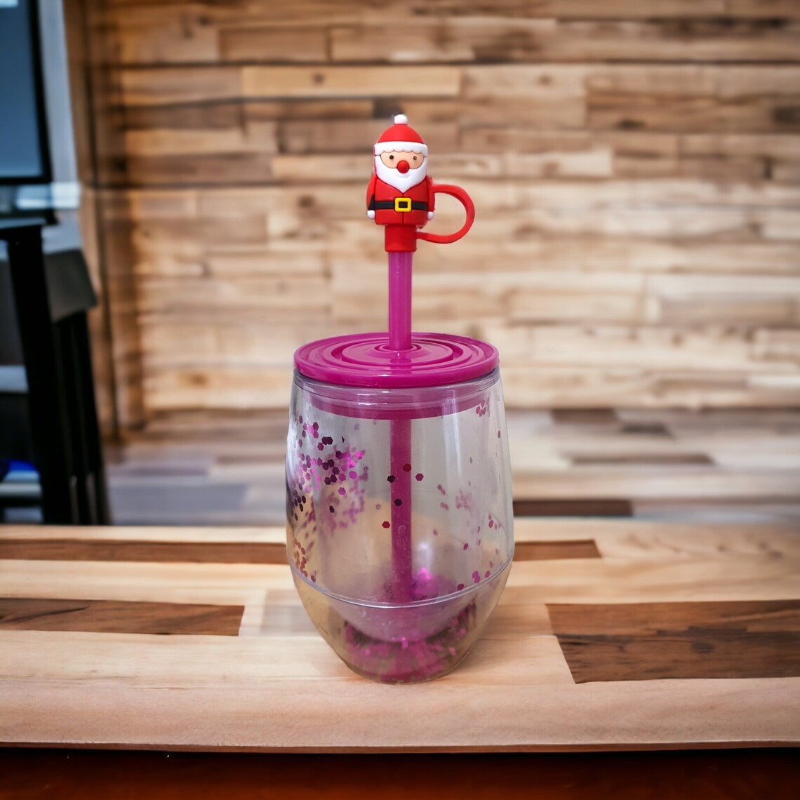 Christmas Reusable Cup Straw Toppers - PeppaTree Design Store