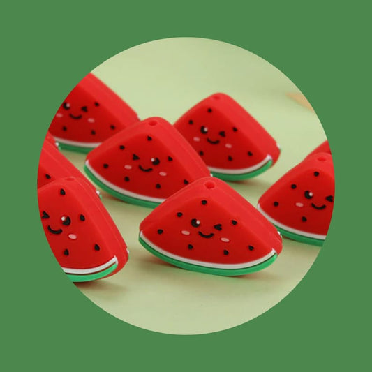 Watermelon Silicone Bead | AU | 1 piece - PeppaTree Design Store