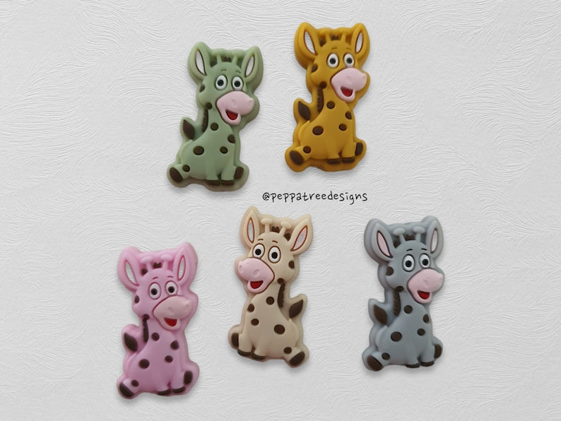 Giraffe Silicone Bead | 1 piece - PeppaTree Design Store