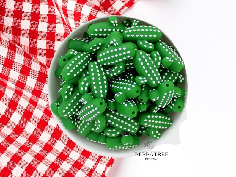 Prickly Cactus Silicone Bead | AU - PeppaTree Design Store