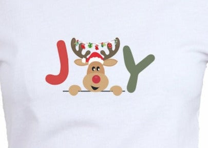 Joy Christmas DTF Transfer | Full Colour Ready To Press - PeppaTree Design Store