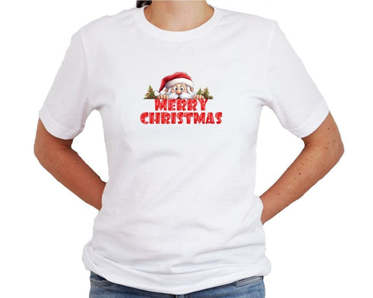 Merry Christmas Santa DTF Transfer | Full Colour Ready To Press - PeppaTree Design Store