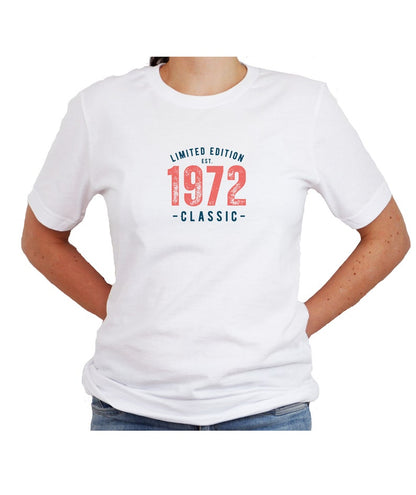 Limited Edition 1974 Birthday Shirt With Personalised Year - PeppaTree Design Store