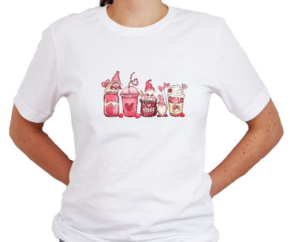 Gnome Coffee Lover Valentine T Shirt - PeppaTree Design Store