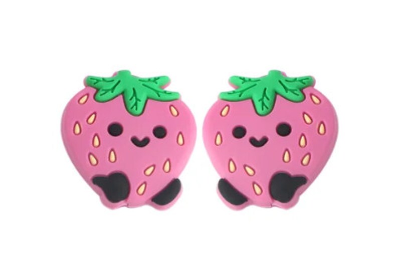 Strawberry Silicone Beads | AU | 1 bead (Pink)