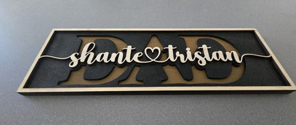 Custom Made Dad Father Grandpa Gift Wood Sign