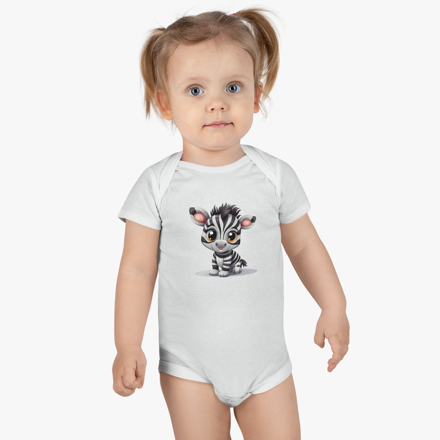 Cute Baby Safari Animals Baby Bodysuit or Bibs - PeppaTree Designs