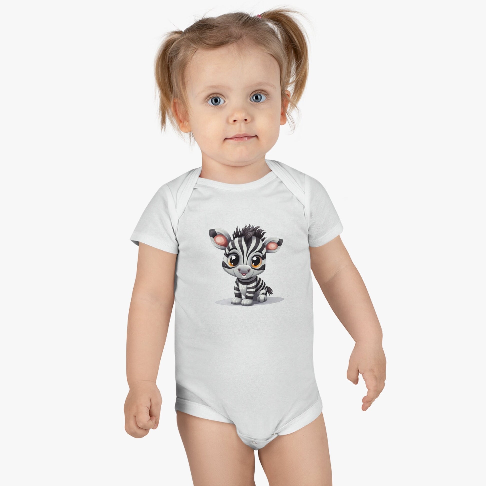 Cute Baby Safari Animals Baby Bodysuit or Bibs - PeppaTree Designs