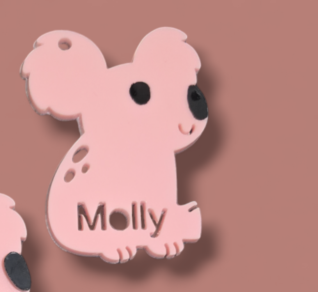 Koala Kids Personalised Keyring or Bag Tag - PeppaTree Designs