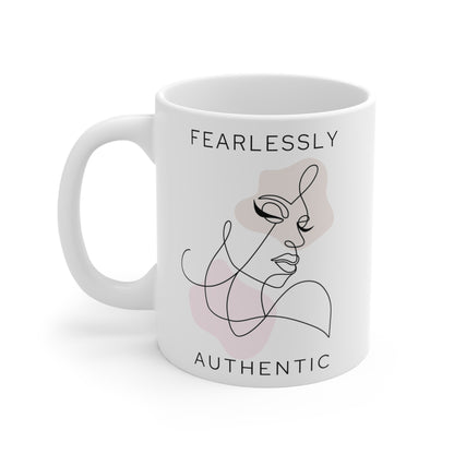 Fearlessly Authentic Coffee Mugs | 6 Designs | Individual Mug or Set of 6 | 11 oz - PeppaTree Design Store