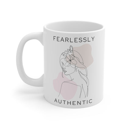 Fearlessly Authentic Coffee Mugs | 6 Designs | Individual Mug or Set of 6 | 11 oz - PeppaTree Design Store