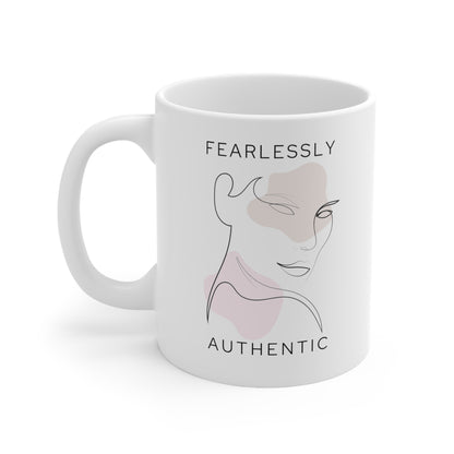 Fearlessly Authentic Coffee Mugs | 6 Designs | Individual Mug or Set of 6 | 11 oz - PeppaTree Design Store
