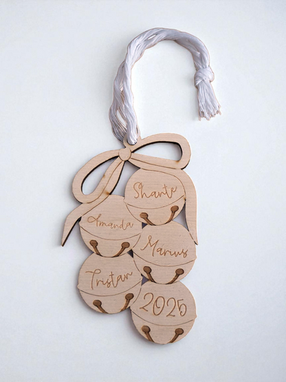 JIngle Bells Family Ornament - Personalised