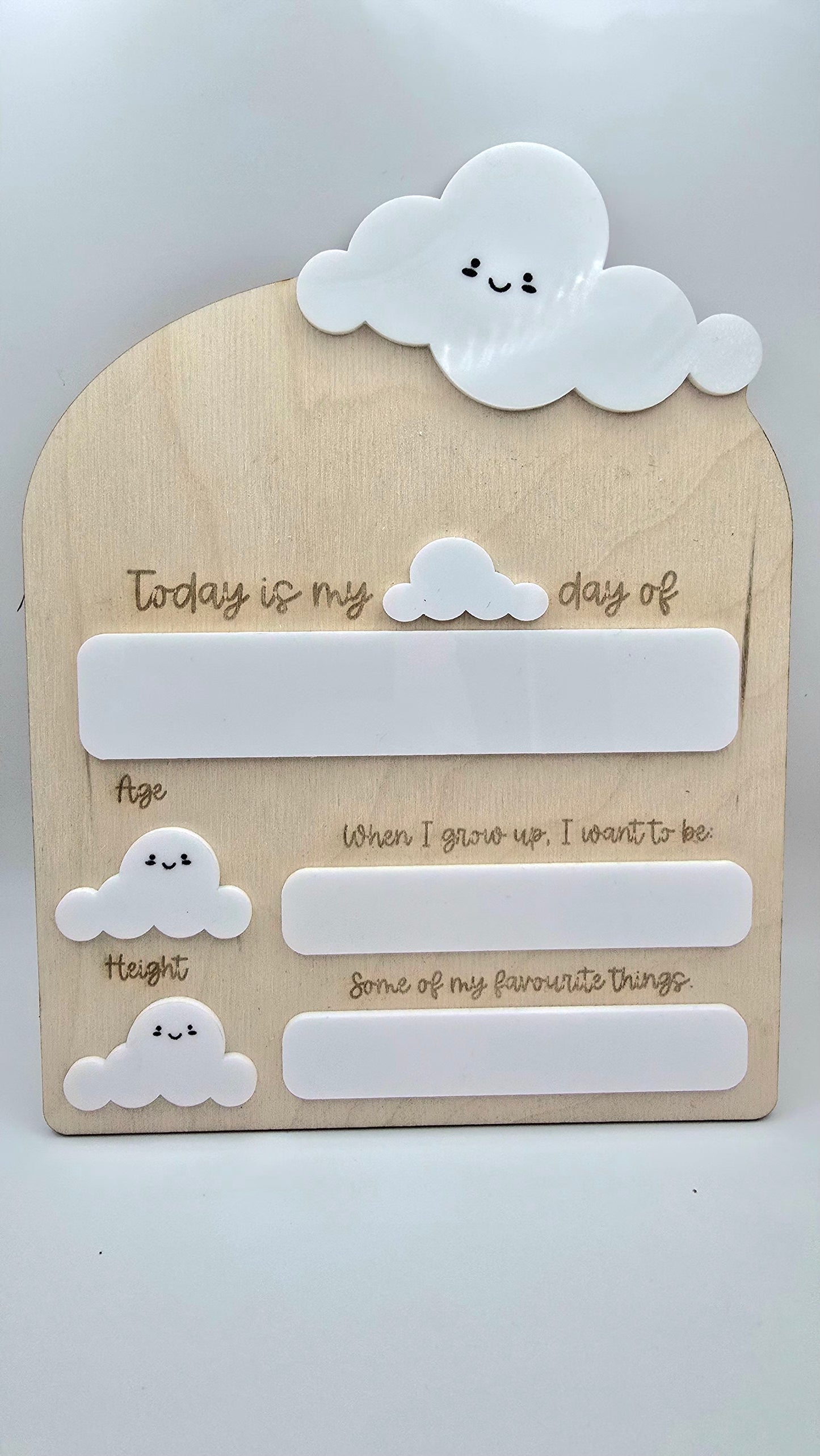 Cloud detailed First and Last Day of... Sign