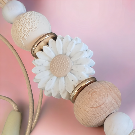 Laura Daisy Teachers Nurses Lanyard | Flower Collection - PeppaTree Designs