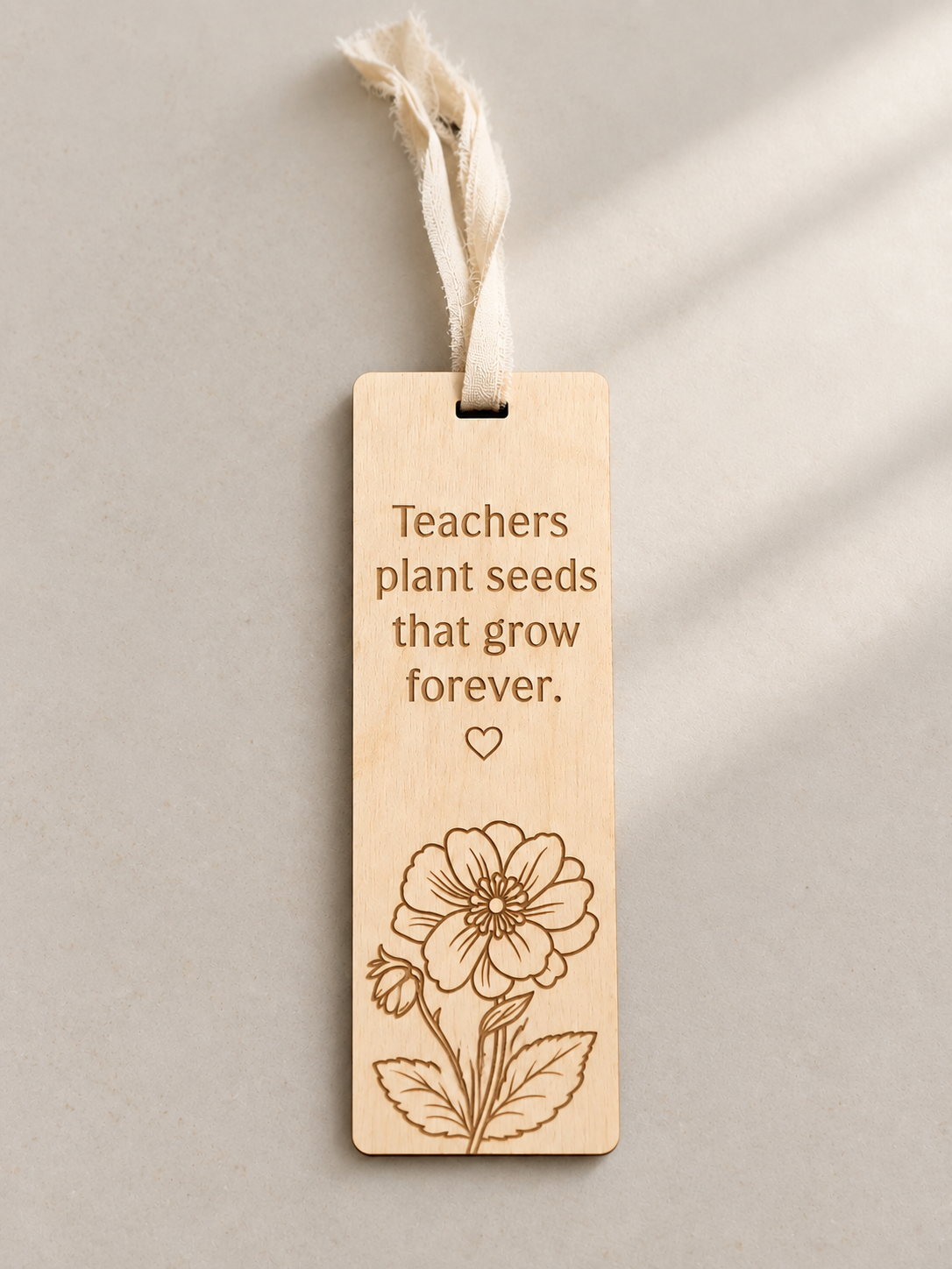 Teacher Thank You Bookmark