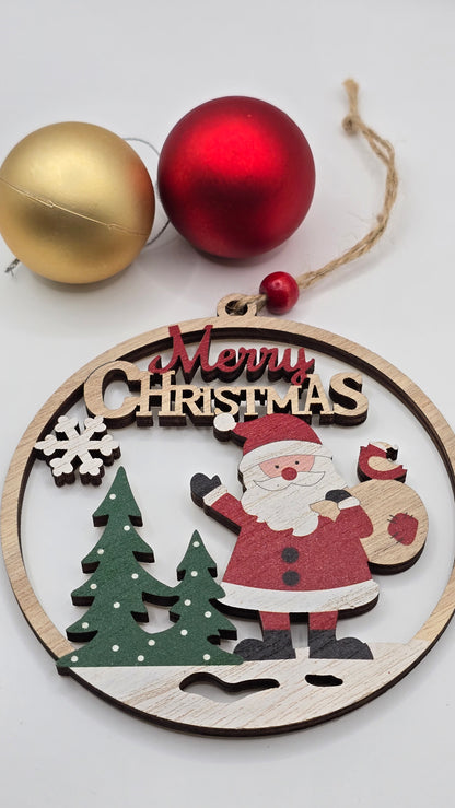 Wooden Christmas Holiday Decor
