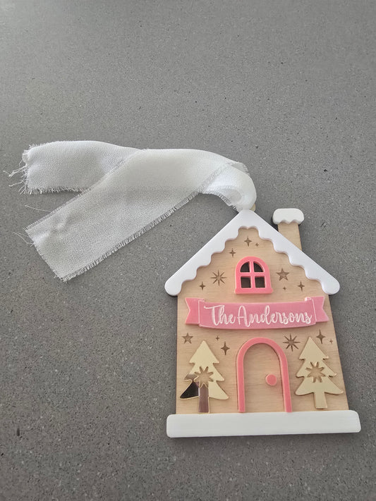 Christmas House Ornament