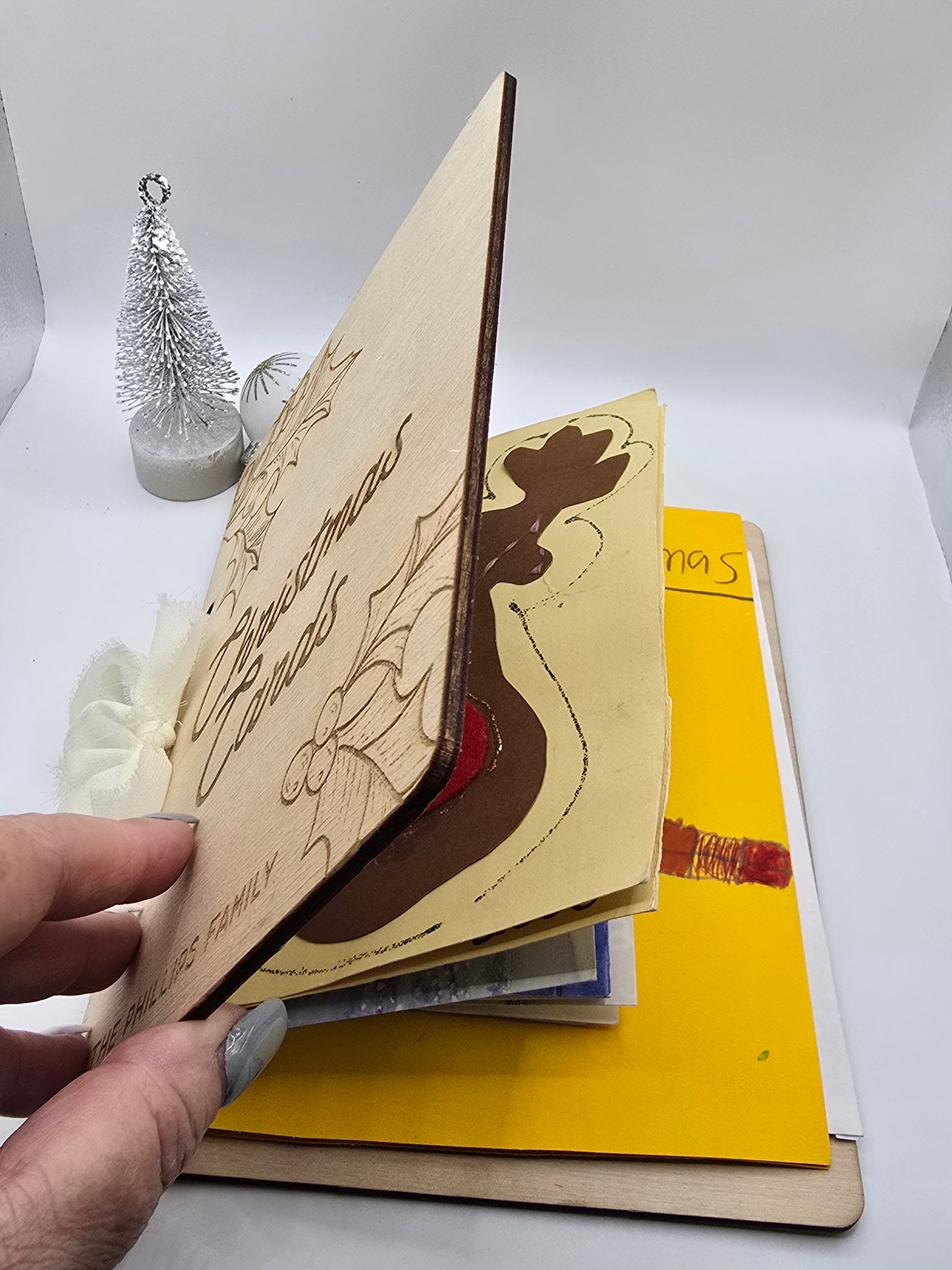 Christmas Cards Holder - Personalised