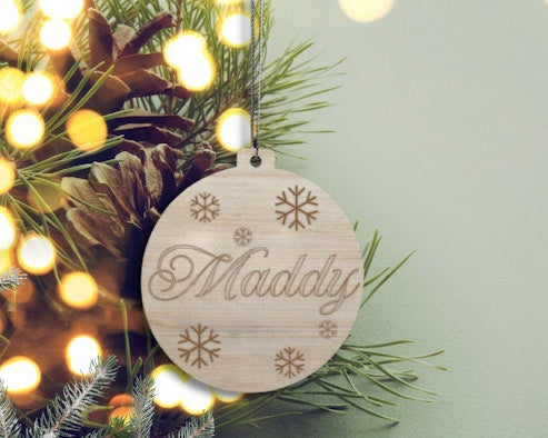 Snowflake Christmas Tree Ornament