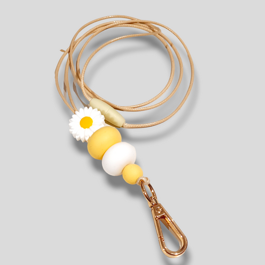 Sunshine Daisy Lanyard - PeppaTree Design Store