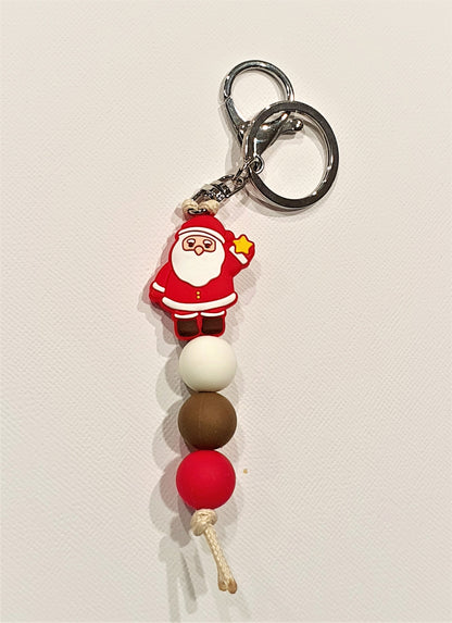 Christmas Keyrings - Reindeer/Snowman/Santa/Ginger Bread Man/Xmas Tree - PeppaTree Design Store