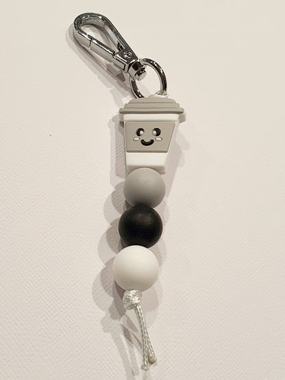 Coffee Cup Collection | Handmade Keyring or Lanyard - PeppaTree Design Store