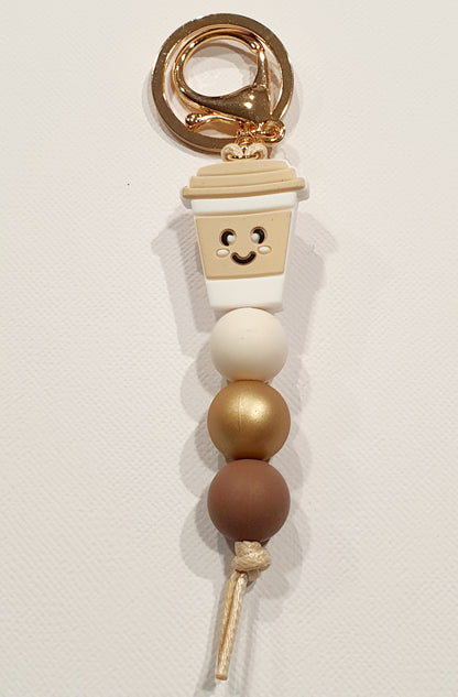 Coffee Cup Collection | Handmade Keyring or Lanyard - PeppaTree Design Store