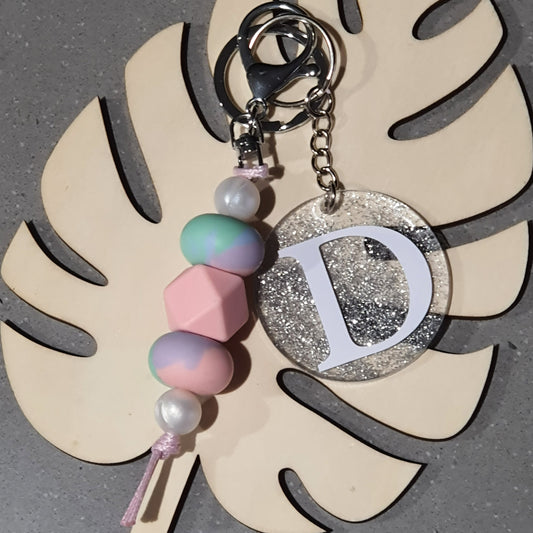 Tie Dye Hexagon and Abacus Keyring or Lanyard - PeppaTree Design Store