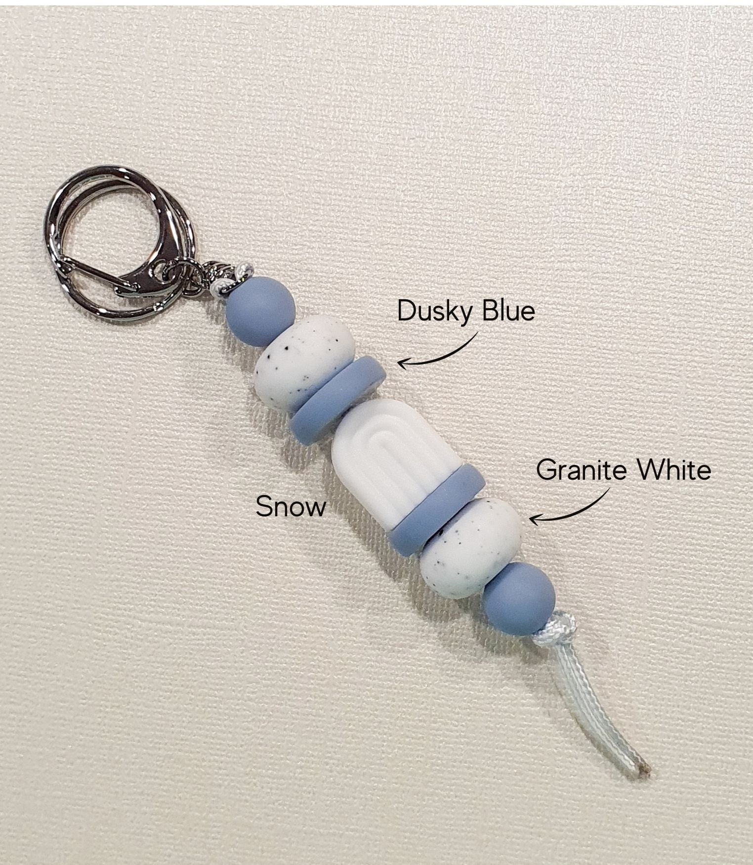 Boho Arch "Blue Storm Collection" | Handmade Keyring or Lanyard | Keyrings Id Holders Lanyards - PeppaTree Design Store
