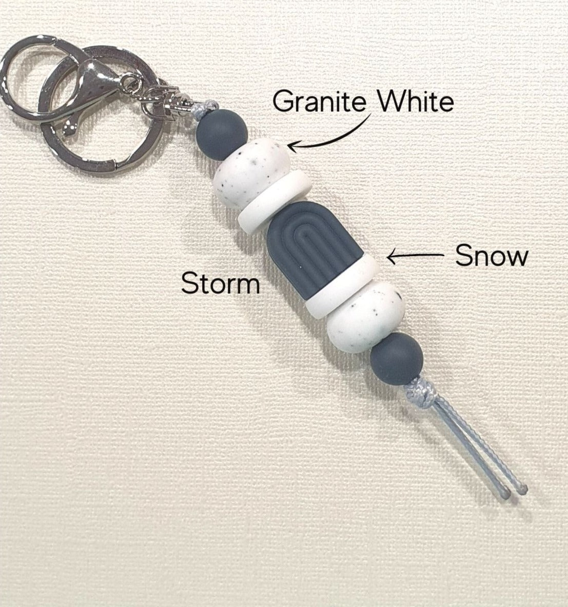 Boho Arch "Blue Storm Collection" | Handmade Keyring or Lanyard | Keyrings Id Holders Lanyards - PeppaTree Design Store