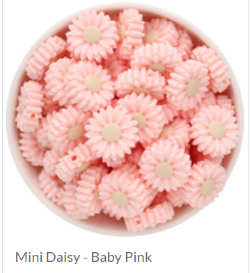 Teachers Nurses Lanyard Diasy Silicone Mini Bead | Flower Collection - PeppaTree Design Store