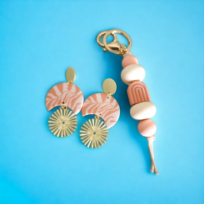 Boho Arch and Earring gift set - Peach and Clay *Limited Collection* - PeppaTree Design Store