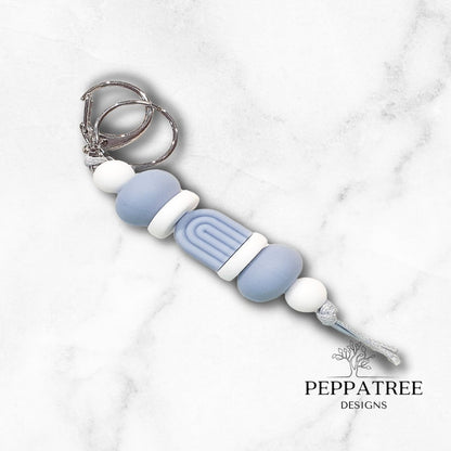 Boho Arch "Blue Storm Collection" | Handmade Keyring or Lanyard | Keyrings Id Holders Lanyards - PeppaTree Design Store