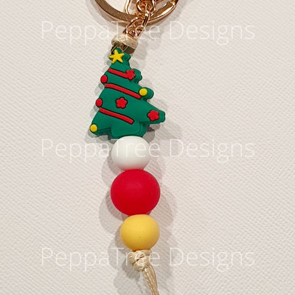 Christmas Keyrings - Reindeer/Snowman/Santa/Ginger Bread Man/Xmas Tree - PeppaTree Design Store